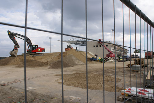 Noch nicht ganz fertig Baustelle