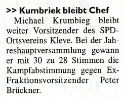 Kummer? Qumram? Krumsiek? Warum nicht Brückner???? Ausriss