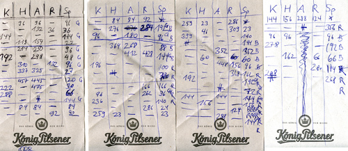 Offizieller Spielberichtsbogen Spielberichtsbögen