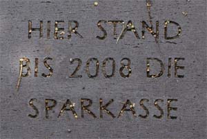 Architektonisch allerdings kein Verlust Sparkasse
